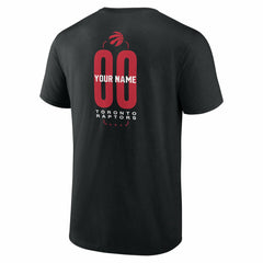 Toronto Raptors Center Court Name & Number Custom T-Shirt - Black outlet