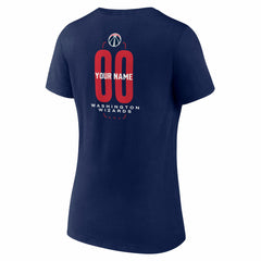 Washington Wizards Women's Center Court Name & Number Custom V-Neck T-Shirt - Navy online