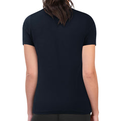 Oklahoma City Thunder G-III 4Her by Carl Banks Women's Super-Slim Lightweight Pinstripe Circle Graphic T-Shirt - Navy on sale