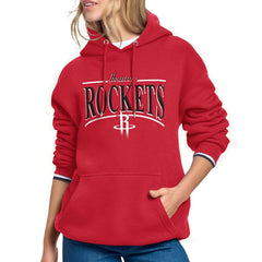 Houston Rockets Starter Women's Arch Stripe Fleece Hoodie sale - Red cheap