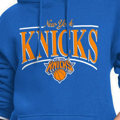 New York Knicks Starter Women's Arch Stripe Fleece Hoodie - Blue cheap