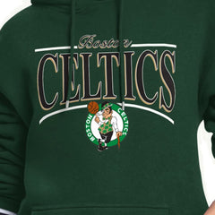 Boston Celtics Starter Women's Arch Stripe Fleece Hoodie - Kelly Green sale
