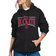 Houston Rockets Starter Women's Arch Stripe Fleece Hoodie sale - Black on sale