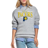 Indiana Pacers Starter Women's Arch Stripe Fleece Crewneck Sweatshirt - Gray sale