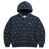 New York Yankees Madhappy Unisex All Over Fleece Full-Zip Hoodie Navy