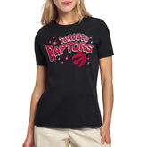 Toronto Raptors Starter Women's Fireworks T-Shirt - Black shop