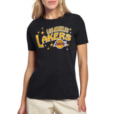 Los Angeles Lakers Starter Women's Fireworks T-Shirt - Black cheap