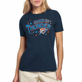 Oklahoma City Thunder Starter Women's Fireworks T-Shirt - Navy outlet