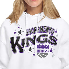 Sacramento Kings Starter Women's Fireworks Fleece Hoodie - White for sale