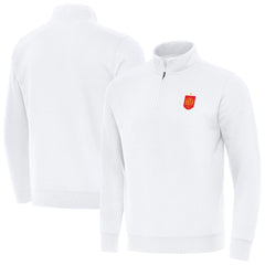 Spain National Team Antigua Landslide Quarter-Zip Pullover for sale - White