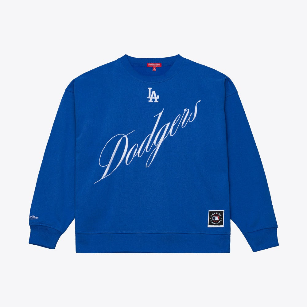 Los Angeles Dodgers Women's Script Sweatshirt Royal