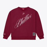 Philadelphia Phillies Women's Script Sweatshirt Burgundy