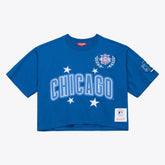 Chicago Cubs Women's Pep Rally Cropped Boxy T-Shirt Royal