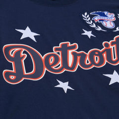 Detroit Tigers Women's Pep Rally Cropped Boxy T-Shirt Navy