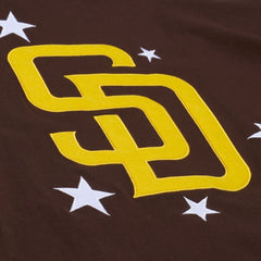 San Diego Padres Women's Pep Rally Cropped Boxy T-Shirt Brown