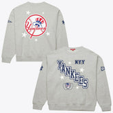 New York Yankees Women's Pep Rally Sweatshirt Heather Gray