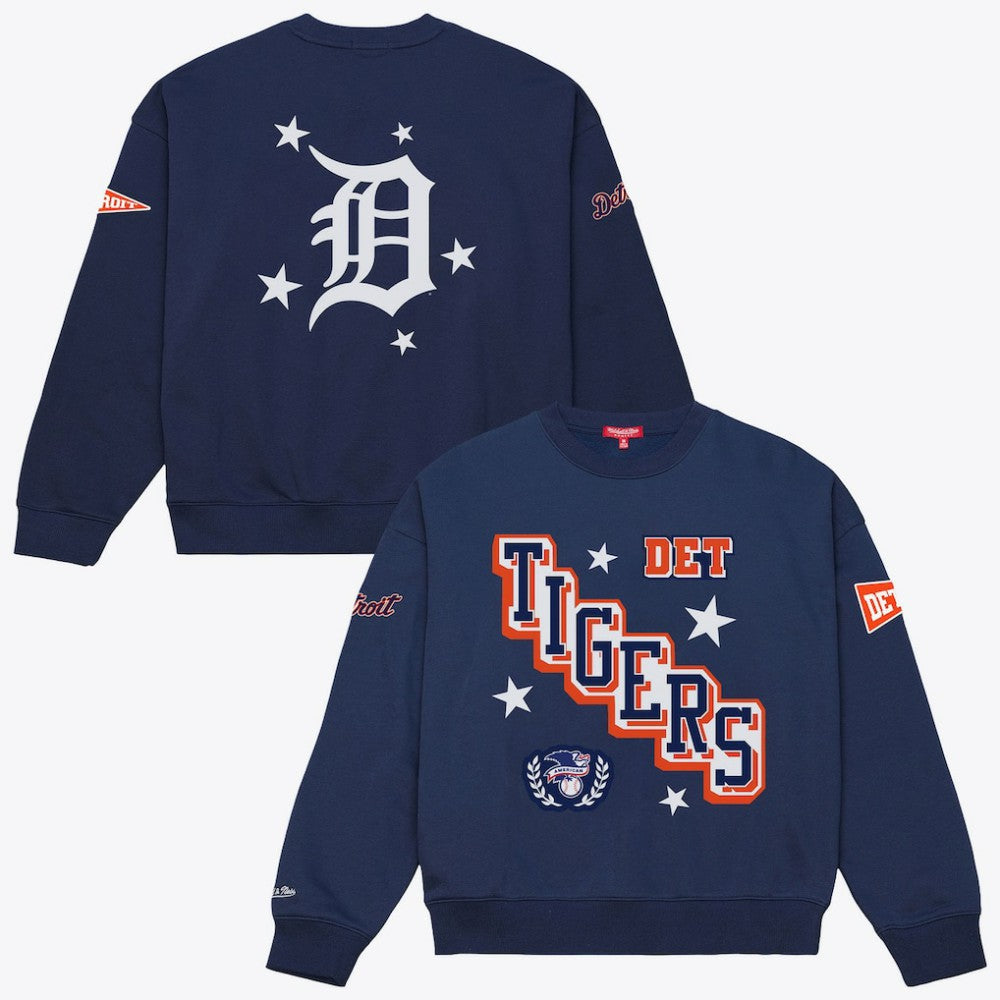 Detroit Tigers Women's Pep Rally Sweatshirt Navy