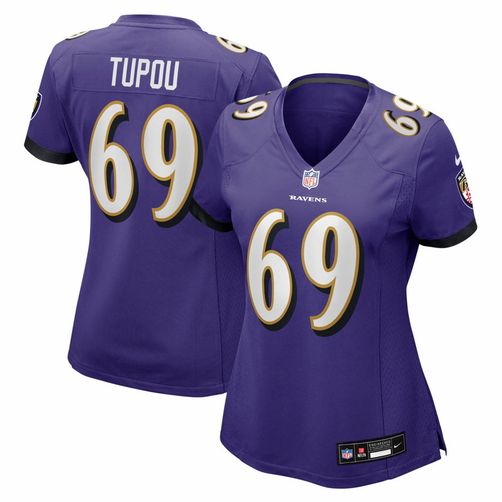 Josh Tupou Baltimore Ravens Women's Team Game Jersey - Purple cheap