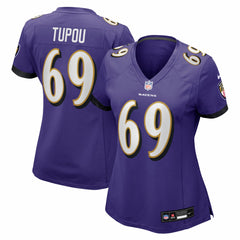 Josh Tupou Baltimore Ravens Women's Team Game Jersey - Purple cheap