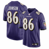 Cornelius Johnson Baltimore Ravens Team Game Jersey - Purple on sale