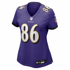 Cornelius Johnson Baltimore Ravens Women's Team Game Jersey - Purple online