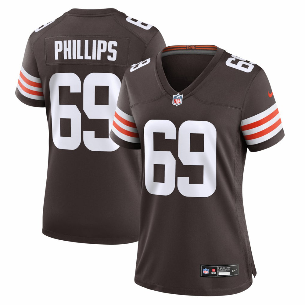 Tyre Phillips Cleveland Browns Women's Team Game Jersey - Brown outlet