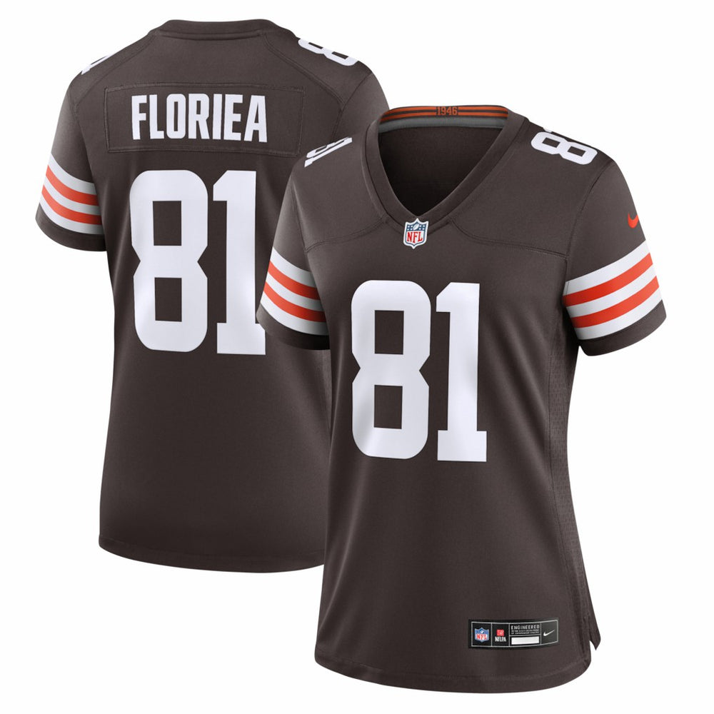 Luke Floriea Cleveland Browns Women's Team Game Jersey - Brown discount