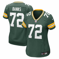 Brant Banks Green Bay Packers Women's Team Game Jersey - Green cheap
