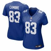 Dalen Cambre New York Giants Women's Team Game Jersey - Royal discount