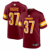 Car'lin Vigers Washington Commanders Team Game Jersey - Burgundy for sale