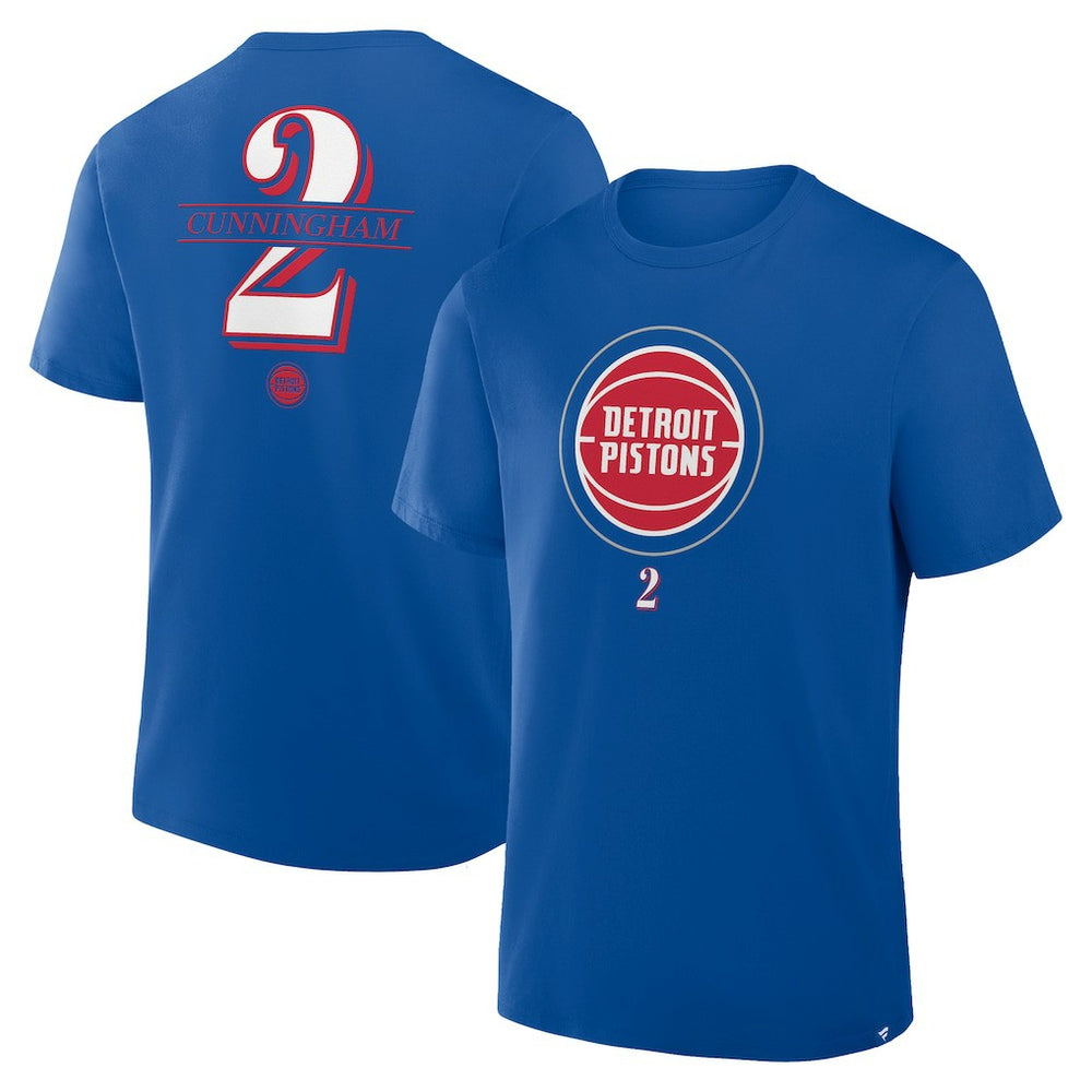 Cade Cunningham Detroit Pistons In The Paint Name & Number T-Shirt sale - Blue discount