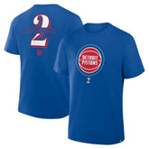 Cade Cunningham Detroit Pistons In The Paint Name & Number T-Shirt sale - Blue discount