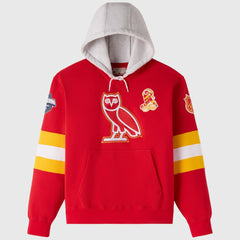 Calgary Flames OVO x NHL Fleece Hoodie - Red Hoodies