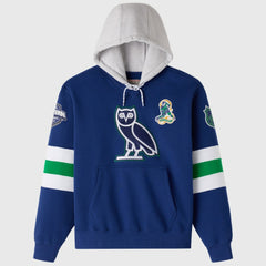 Vancouver Canucks OVO x NHL Fleece Hoodie - Blue Hoodies