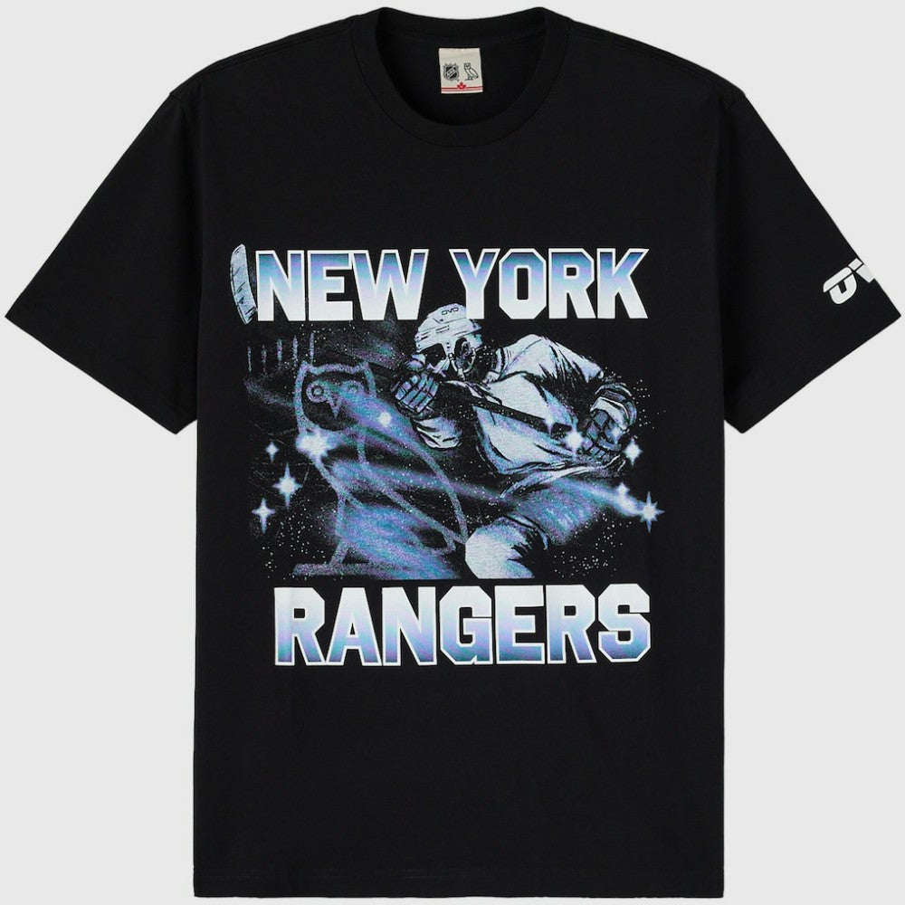New York Rangers OVO x NHL Graphic T-Shirt - Black T-shirts