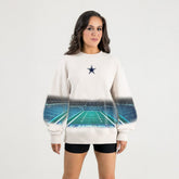 Dallas Cowboys Gameday Couture Women's Power Move Stadium Premium Drop Shoulder Sweatshirt - Natural online