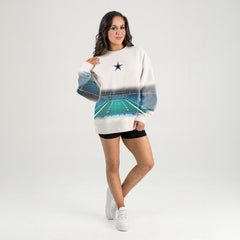 Dallas Cowboys Gameday Couture Women's Power Move Stadium Premium Drop Shoulder Sweatshirt - Natural online