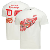 Detroit Red Wings Starter Logo Collage T-Shirt - White T-shirts
