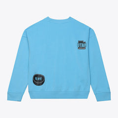 Utah Mammoth Mitchell & Ness Women's Crewneck Sweatshirt - Blue Sweatshirts