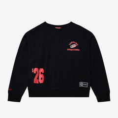 Carolina Hurricanes Mitchell & Ness Women's Crewneck Sweatshirt - Black Sweatshirts