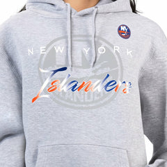 New York Islanders G-III 4Her by Carl Banks Women's Shadow Logo Fleece Hoodie - Gray Hoodies