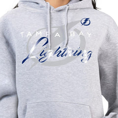 Tampa Bay Lightning G-III 4Her by Carl Banks Women's Shadow Logo Fleece Hoodie - Gray Hoodies
