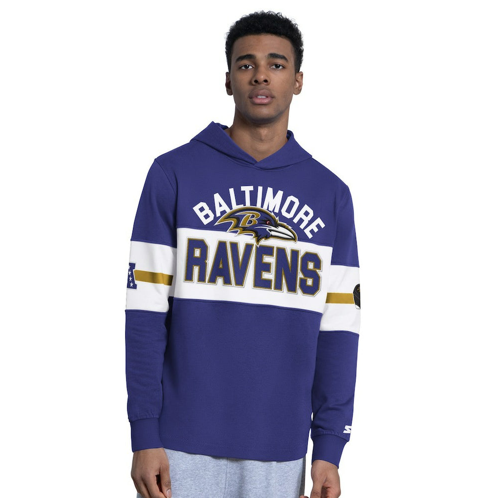 Baltimore Ravens Starter Fullback Jersey Hoodie - Purple on sale