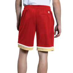 San Francisco 49ers Starter Power Play Mesh Shorts - Scarlet on sale