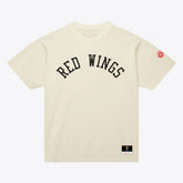 Detroit Red Wings Mitchell & Ness Unisex Arched Team T-Shirt - Cream T-shirts