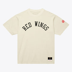 Detroit Red Wings Mitchell & Ness Unisex Arched Team T-Shirt - Cream T-shirts
