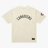 Montreal Canadiens Mitchell & Ness Unisex Arched Team T-Shirt - Cream T-shirts