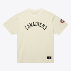 Montreal Canadiens Mitchell & Ness Unisex Arched Team T-Shirt - Cream T-shirts