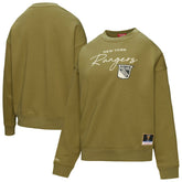 New York Rangers Mitchell & Ness Women's Fleece Sweatshirt - Hunter Green Sweatshirts
