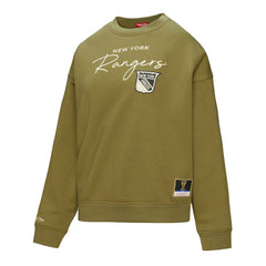New York Rangers Mitchell & Ness Women's Fleece Sweatshirt - Hunter Green Sweatshirts
